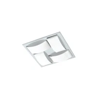 Abbildung von Eglo 94884 Wandleuchte Deckenleuchte Wasao 1 in chrom Glas lackiert weiß 4X5,4W L:32 H:6cm