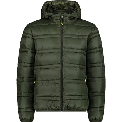Abbildung von CMP Herrenjacke mit Kapuze und Druckknöpfen, Ölgrün, 56