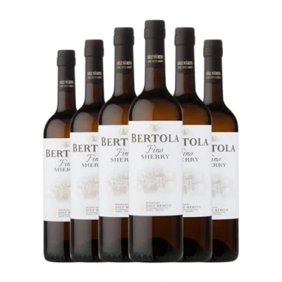 Abbildung von Díez Mérito Fino Bertola Palomino Jerez Xérès Sherry 75 cl (Schachtel mit 6 Flaschen von cl)