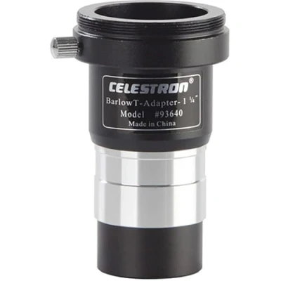 Abbildung von Celestron 93640 Universal Barlow und T Adapter, 3,25 cm, Schwarz