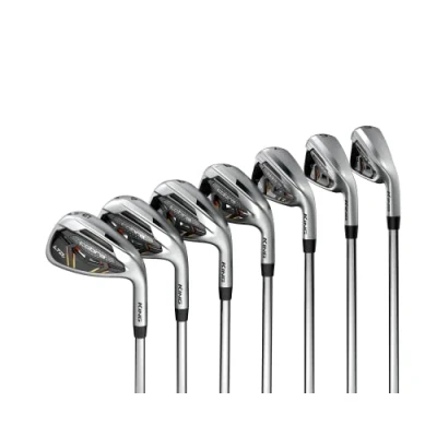 Abbildung von Cobra Golf 2022 LTDX Eisen Set Satin Chrome Gold Fusion (Herren, Rechtshänder, KBS Tour 90, Reg Flex, 5 GW)