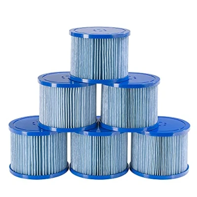 Abbildung von Arebos Pool Filterkartusche Poolfilter, 6X Filterkartuschen Spa Whirlpools, Zubehör für Whirlpools