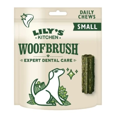 Abbildung von Lily&#039;s Kitchen Woofbrush Natürliche Leckerlis für ausgewachsene Hunde Zahnpflege Kausnack Kleiner Hund (1Packung mit 7 Kausnacks 22g)