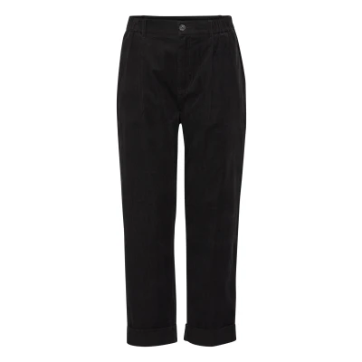 Abbildung von Fransa Stoffhose, Damen, Größe: Large, Black