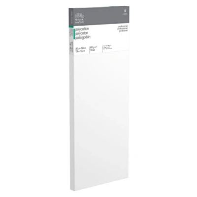 Abbildung von Winsor &amp; Newton 6206010 Professional Keilrahmen aus Baumwollmischgewebe, 385 g/m², 3 fach grundiert, mittlere Körnung, ideal für die Ölfarben und Acrylfarben 20x50cm