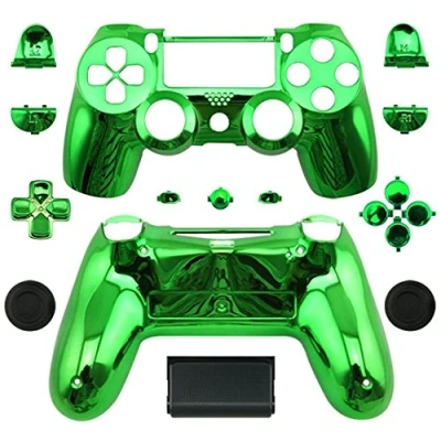 Abbildung von Schutzhülle für PS4 Sony Playstation 4 Dualshock Wireless Controller, Chrom Grün