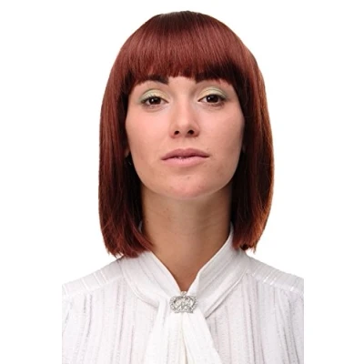 Abbildung von Wig ME UP 7803 35 Sexy Perücke Page Bob Braun Rostbraun glatt Frauenperücke Bobfrisur 25 cm