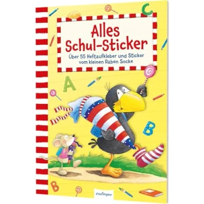 Abbildung von Der kleine Rabe Socke: Alles Schul Sticker: 55 Sticker, schönes Geschenk zur Einschulung