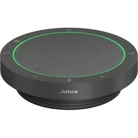 Abbildung von Jabra Speak2 40 tragbare Freisprechlösung, 4 Mikrofone mit Geräuschunterdrückung, 50 mm Breitband Lautsprecher, Audio, USB A und C, für MS Teams zertifiziert, Dunkelgrau