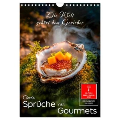 Abbildung von Coole Sprüche für Gourmets (Wandkalender 2025 DIN A4 hoch), CALVENDO Monatskalender