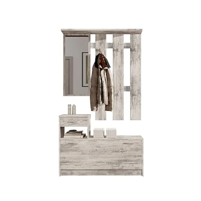 Abbildung von First LOOK Garderoben Set in Eiche Antik Nachbildung, B/H/T 100 x 191 25 cm, (3 St)