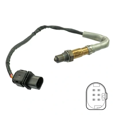 Abbildung von DELPHI ES21124 12B1 Lambdasonde Breitband Lambda Sonde, beheizt AUDI: Q5, A4 B8 Avant, A6 C6 SEAT: Exeo ST, Limousine