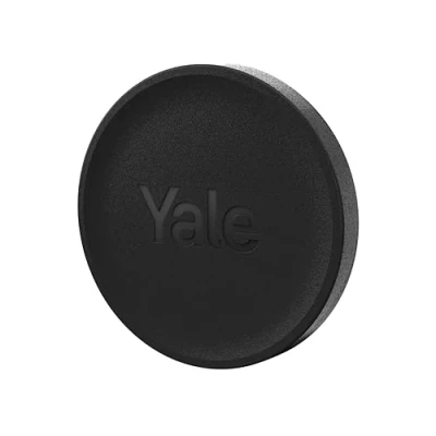 Abbildung von Yale Dot Schwarz 05/601000/MB Smartphone dranhalten zum (Ent ) Verriegeln Schlüsselloser Zugang Fernverriegelung/ entriegelung Home App Funktioniert mit Linus Smart Lock L2