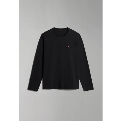 Abbildung von Napapijri Salis LS 1 Langarmshirt, Herren, Größe: Small, Black