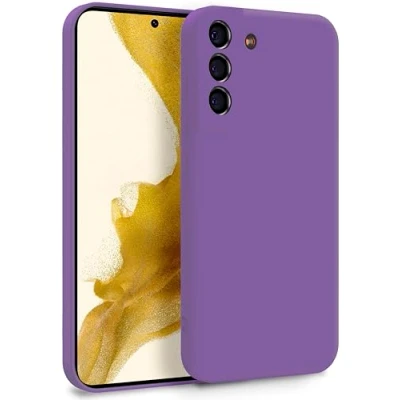 Abbildung von MyGadget Hülle für Samsung Galaxy S22 Plus Zweilagige Handyhülle mit Kameraschutz Cover Innenfutter &amp; Silikon außen Lila