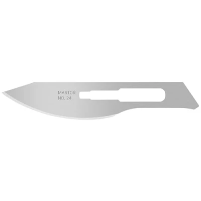 Abbildung von MARTOR 10 x SKALPELLKLINGE, Ersatzklingen Grafikmesser, Bastelmesser, 10,5 mm, Scharf, 1 fach Nutzbar, NR. 24