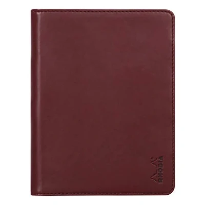 Abbildung von Rhodia 213008C Mappe für Block oder Notizheft Rhodiarama N13, DIN A6 (10,5x14,8 cm) 13x17 cm, elegant und praktisch, Weinrot, 1 Stück