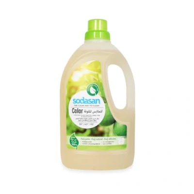 Abbildung von Sodasan Color Waschmittel flüssig Limette 1,5L Colorwaschmittel