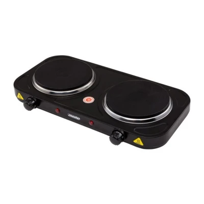 Abbildung von Mesko Doppelkochplatte MS 6509 Doppel Kochplatte 2000 W, D15,4 cm schwarz