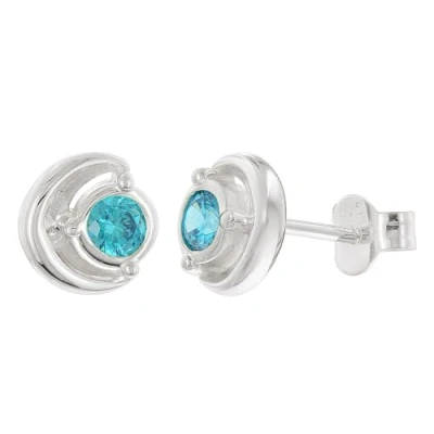 Abbildung von Acalee AC8888 04 Damen Ohrringe 925 Silber Ohrstecker Zirkonia London Blau