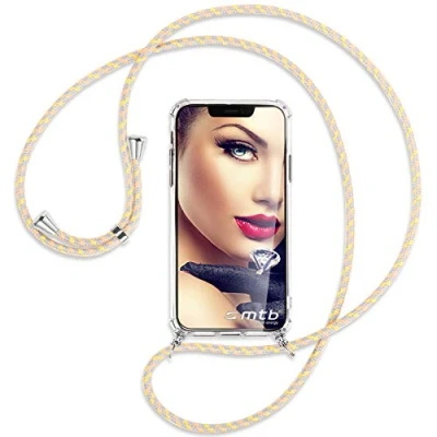 Abbildung von mtb more energy® Handykette kompatibel mit Xiaomi Redmi Note 13 Pro 5G, Poco X6 5G Vintage Flowers Smartphone Hülle zum Umhängen Anti Shock Full TPU Case