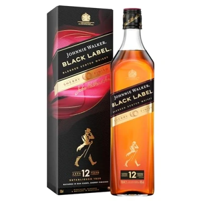 Abbildung von Johnnie Walker Black Label Sherry Finish blended Scotch Whisky Limitierte Edition in Schottland 40% vol 700ml Einzelflasche