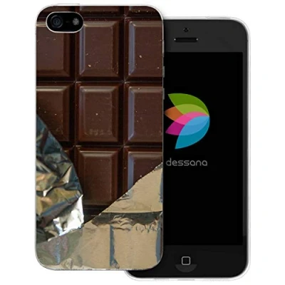 Abbildung von dessana Schokolade transparente Schutzhülle Handy Case Cover Tasche für Apple iPhone 5/5S/SE Süßigkeit