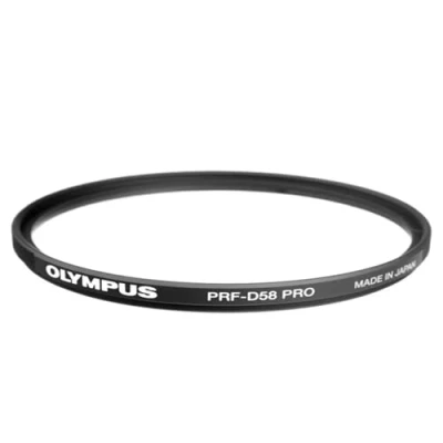 Abbildung von OM SYSTEM PRF D58 MFT Pro Schutzfilter, geeignet für Olympus M.ZUIKO Objektive (75mm F1.8, 12‑45mm PRO,14‑150mm, 40‑150mm F4 5.6 (R), 75 300mm)