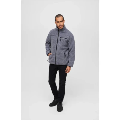 Abbildung von Brandit Accessoires Teddy Fleecejacke, Herren, Größe: 4XL, Anthracite