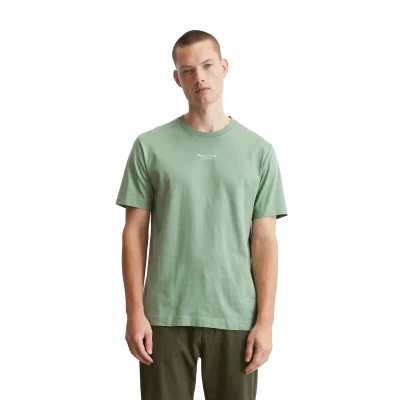 Abbildung von Marc O&#039;Polo Short Sleeve LOGO Tshirt print, Herren, Größe: Large, Luscious moss