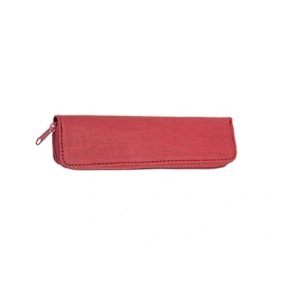 Abbildung von Alassio 2733 Schreibgeräteetui aus Polyester, Etui in rot, Stiftetui ca. 17 x 5 2 cm, kompaktes Stoffetui mit Stiftschlaufen für Schreibgeräte