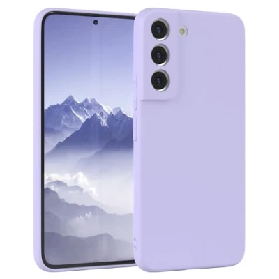 Abbildung von EAZY Case Silikonhülle für Samsung Galaxy S22 5G Hülle Silikon Lila weich stoßfeste Handyhülle Schutzhülle mit Kameraschutz Dünn Premium Schutz Cover TPU Bumper Lavendel Violett