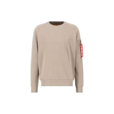 Abbildung von Alpha Industries X FIT Sweatshirt, Herren, Größe: Large, Vintage sand