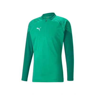 Abbildung von Puma Fussball Teamsport Teamcup Halfzip SW Langarmshirt, Herren, Größe: Medium, Gruen