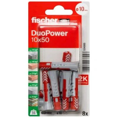Abbildung von Fischer DuoPower 10 x 50 K NV Dübel mm 534995 1 Set (534995)