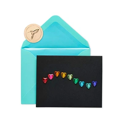 Abbildung von Papyrus 5638314 Blanko Karten mit Umschlägen, Regenbogen Edelsteine, 6 Stück