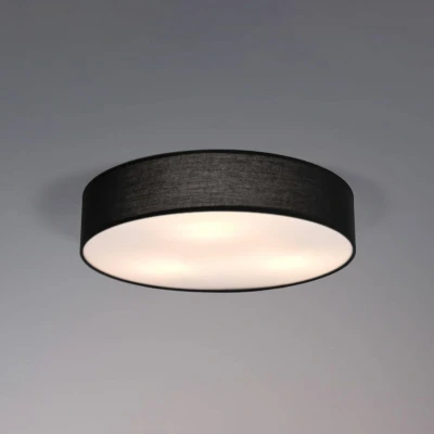 Abbildung von LEDVANCE ORBIS PARIS Deckenleuchte 400mm, schwarz, 2XE27 Sockel, kann mit smarter Lampe bestückt werden, modernes Design, Stoffschirm, geeignet für Innenräume, rund, IP20 Schutzklasse