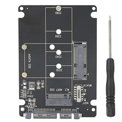 Abbildung von VBESTLIFE MSATA zu SATA 3.0 Adapter, M.2 NGFF/MSATA Adapter SSD Konverterplatine