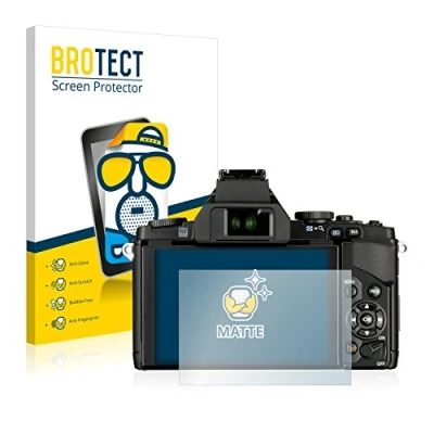 Abbildung von BROTECT Entspiegelungs Schutzfolie für Olympus OM D E M5 (2 Stück) Matte Displayschutz Folie, Anti Reflex, Fingerprint