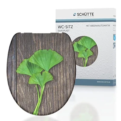 Abbildung von Schütte WC Sitz Gingko &amp; Wood, Duroplast,mit Absenkautomatik