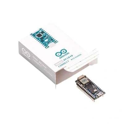 Abbildung von Arduino Nano RP2040 Connect mit Headers [ABX00053] Kompakter Mikrocontroller Dual Core Prozessor, integriertem Wi Fi, Bluetooth und Sensoren für IoT smarte Projekte