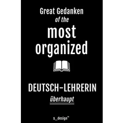 Abbildung von Notizbuch für Deutsch Lehrer / Lehrerin: Originelle Geschenk Idee [120 Seiten kariertes DIN A6 blanko Papier]