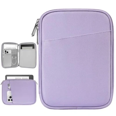 Abbildung von Vinabilia 6 7 Zoll Sleeve Tasche Hülle Kompatibel mit 6&quot; Kindle 11. Gen 2024 2022/10. 8. 2019 2016, 6,8&quot;/7&quot; Paperwhite 12./11./10. 2024/2021/2018, Oasis E Reader, Grauviolett