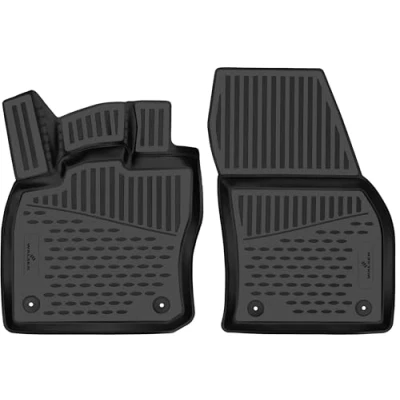 Abbildung von Walser XTR Gummi Fussmatten Auto kompatibel mit VW Caddy V (SBB, SBJ) 09/2020 Heute, 100% passgenaue Fußmatten, robuste Universal Fußmatte Auto, Gummimatten
