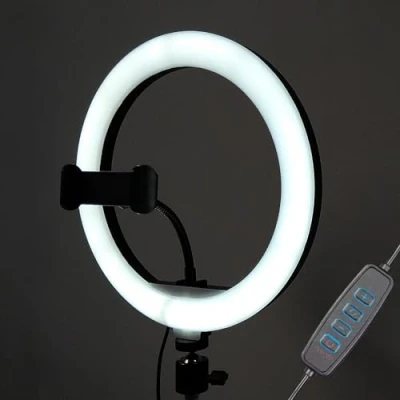 Abbildung von TronicXL Großes Ringlicht ohne Stativ RingLight mit Handy Halterung für Tripod 1/4&quot; Kamerastativ Foto Video Streaming Smartphone TikTok kompatibel Apple iPhone Samsung Xiaomi Insta