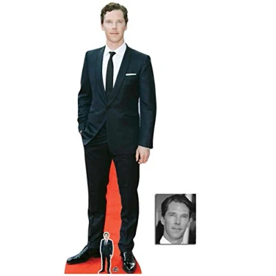 Abbildung von BundleZ 4 FanZ Benedict Cumberbatch Roter Teppich 2018 Lebensgrosse und klein Pappfiguren/Stehplatzinhaber/Aufsteller Enthält 8X10 (25X20Cm) starfoto