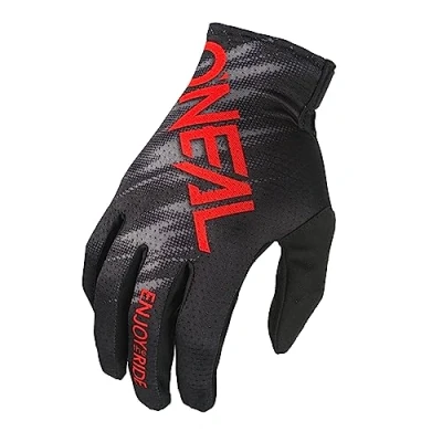 Abbildung von O&#039;NEAL Fahrrad &amp; Motocross Handschuhe MX MTB DH FR Downhill Passform, Luftdurchlässiges Material Matrix Glove Voltage V.24 Erwachsene Schwarz Rot Größe M