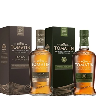 Abbildung von Tomatin Whisky Set 12 Jahre &amp; Legacy 2x 0,7 L