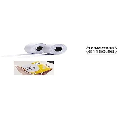 Abbildung von Avery Zweckform PLR1626 Etikettenrolle, 2 zeilig wiederablösbar, 16 x 26 mm, 10 Rollen/12.000 Stück, weiß