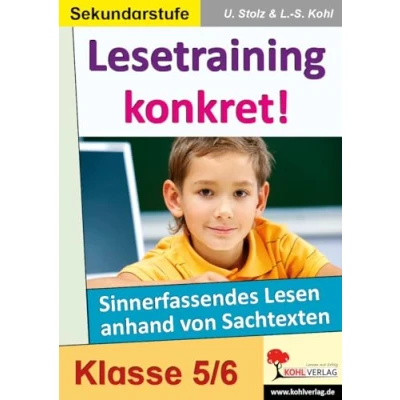 Abbildung von Lesetraining konkret!, 5./6. Schuljahr: Sinnerfassendes Lesen anhand von Sachtexten im 5. 6. Schuljahr